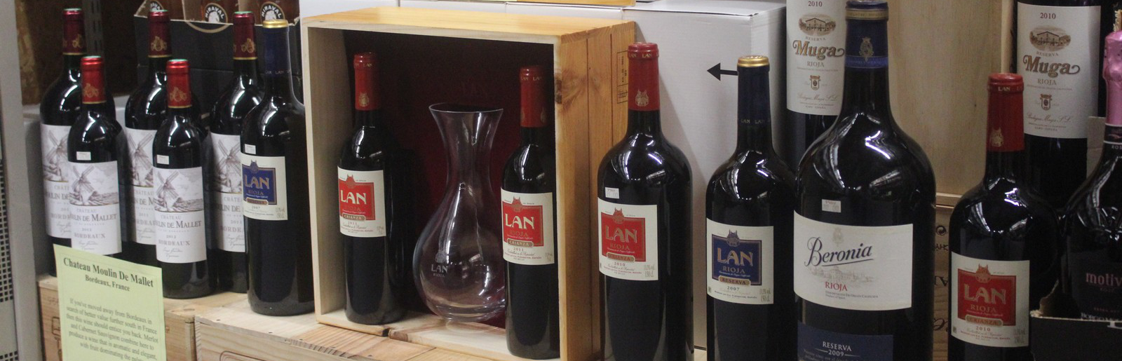 Shelf landscape2 shelf with lots of wine on